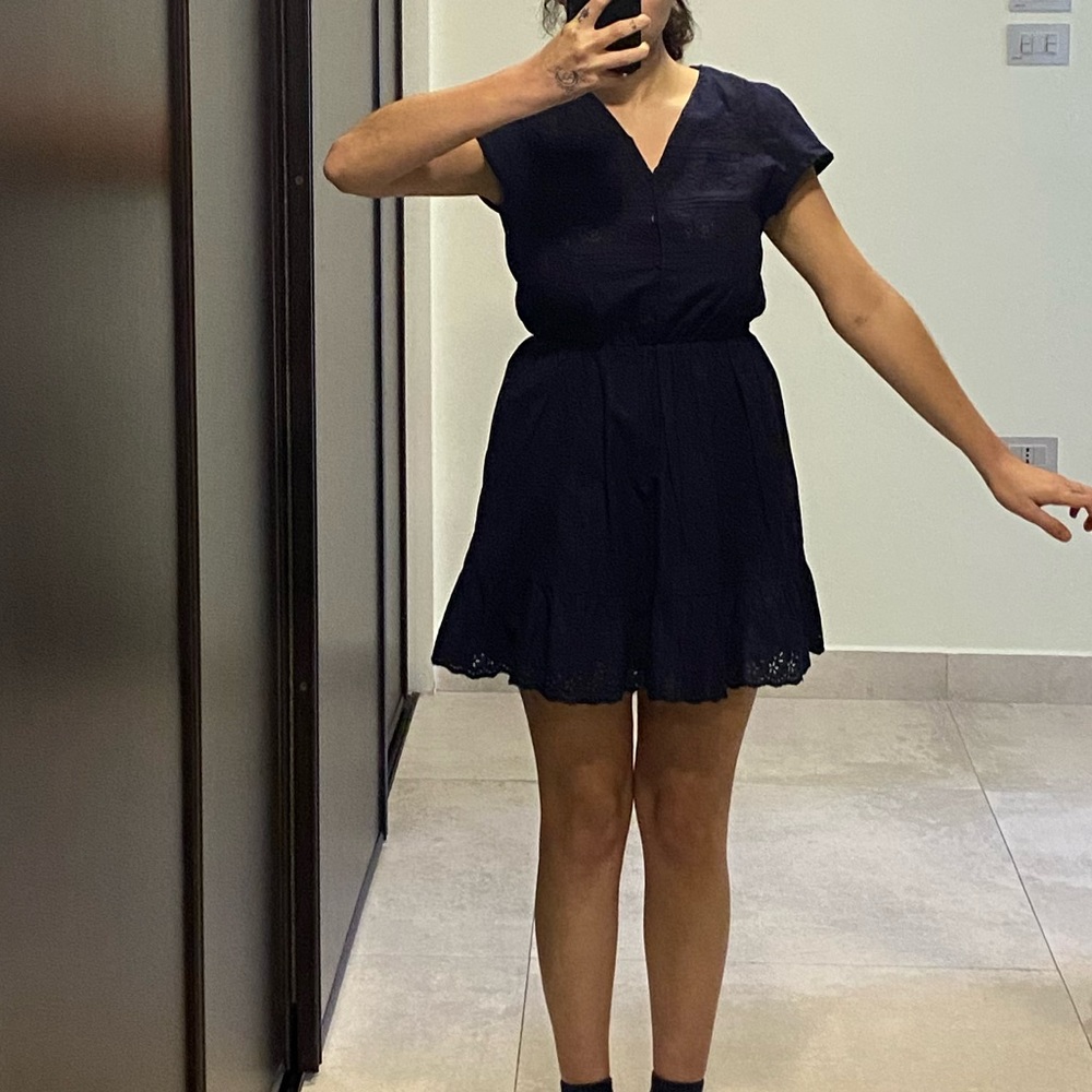 Reworked Sunday Best Navy Dress - Picture 4 of 4